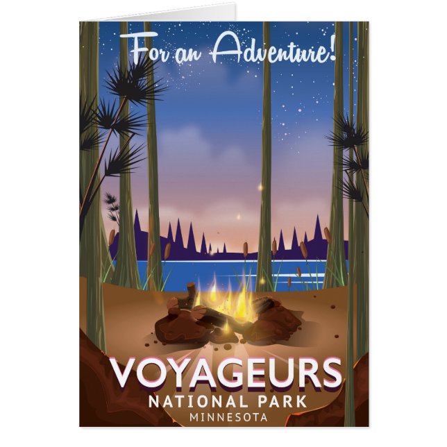 Voyageurs National Park Minnesota travel poster (Front)