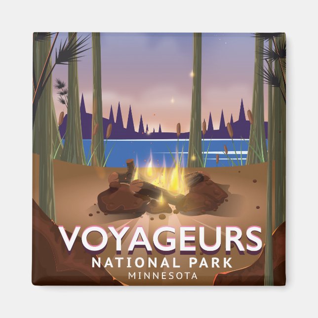 Voyageurs National Park Minnesota travel poster Magnet (Front)