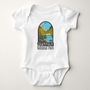 Voyageurs National Park Minnesota Vintage   Baby Bodysuit