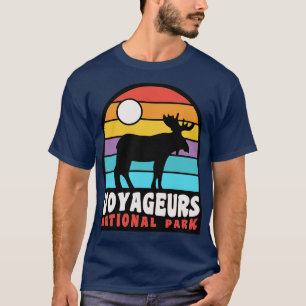 Voyageurs National Park Moose Minnesota Badge T-Shirt