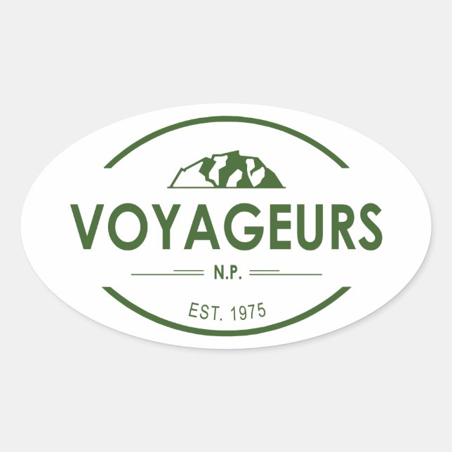 Voyageurs National Park Oval Sticker (Front)
