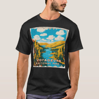 Voyageurs National Park Postcard Vintage Retro Tra T-Shirt