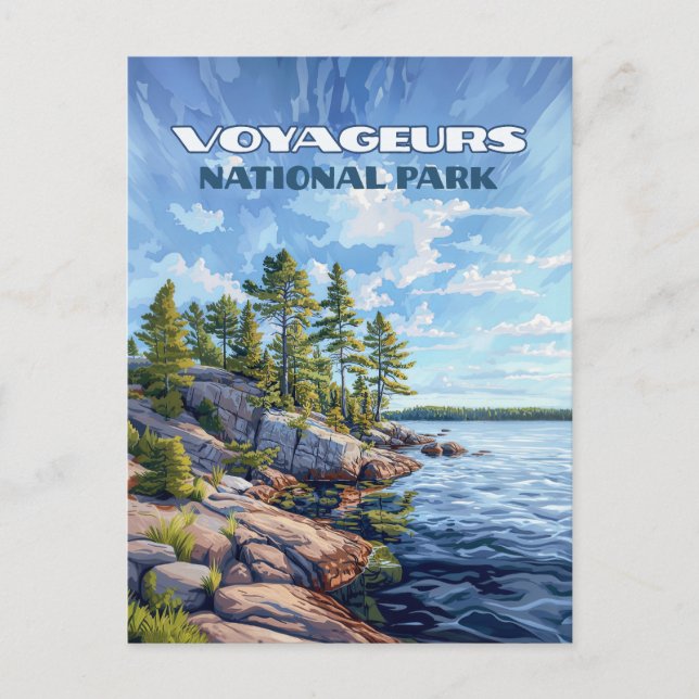 Voyageurs National Park Rainy Lake Minnesota Postcard (Front)