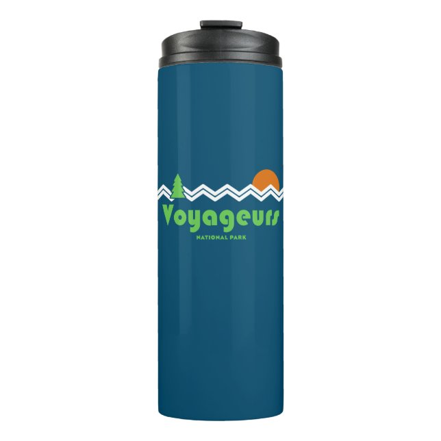 Voyageurs National Park Retro Thermal Tumbler (Front)