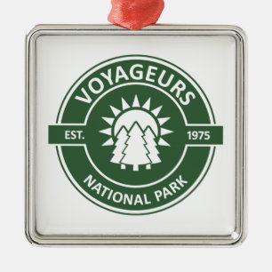 Voyageurs National Park Sun Trees Metal Tree Decoration