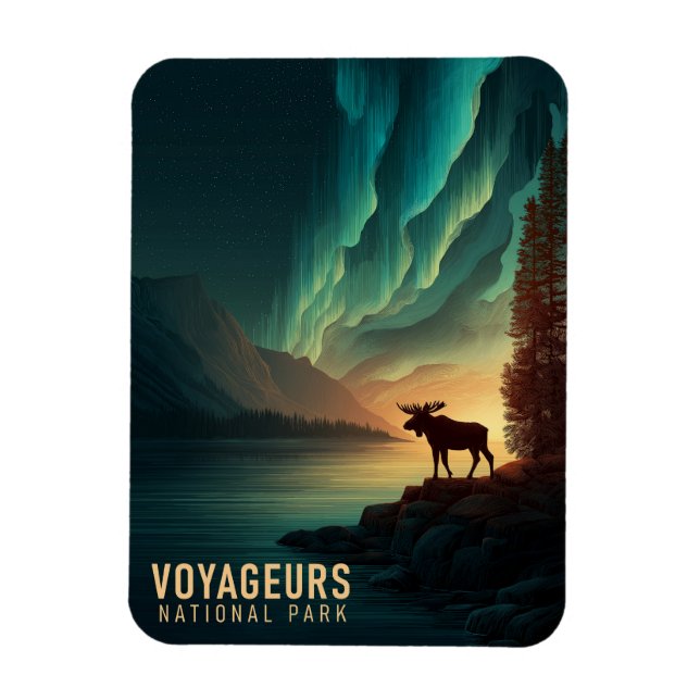 Voyageurs National Park Vintage Magnet (Vertical)