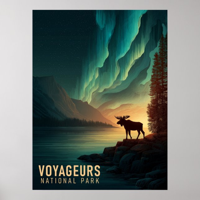 Voyageurs National Park Vintage Poster (Front)