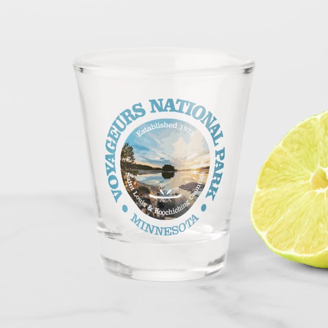 Voyageurs (NP2) Shot Glass (Front)