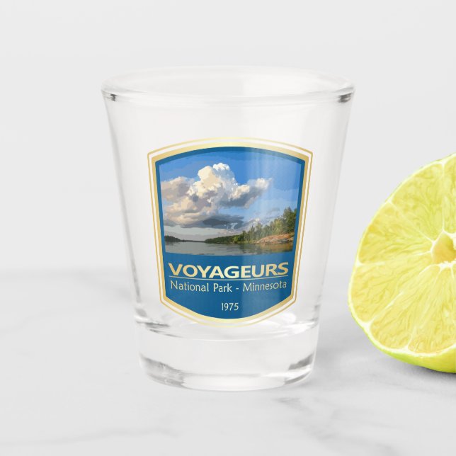 Voyageurs NP (PF1) Shot Glass (Front)