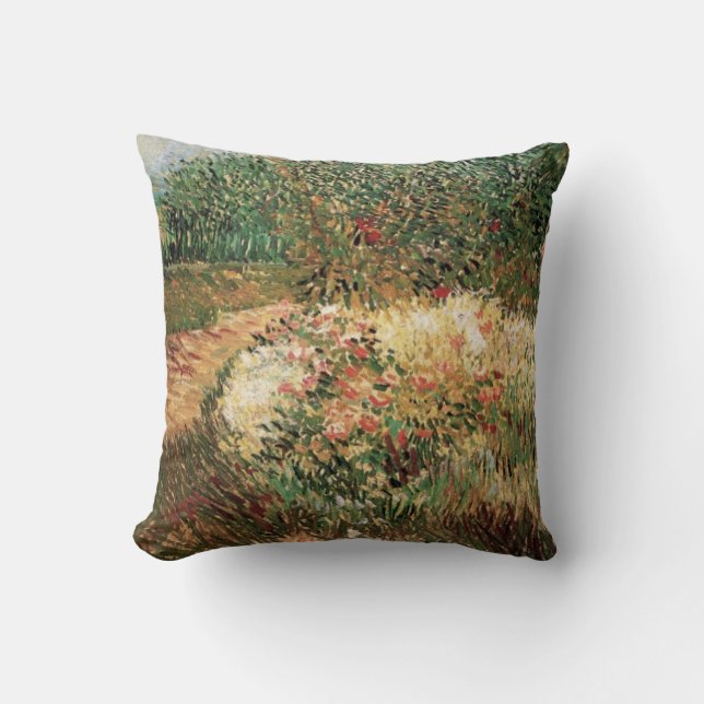 Voyer d'Argenson Park Asnieres by Vincent van Gogh Cushion (Front)