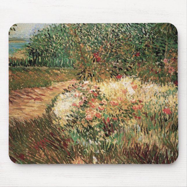Voyer d'Argenson Park Asnieres by Vincent van Gogh Mouse Mat (Front)