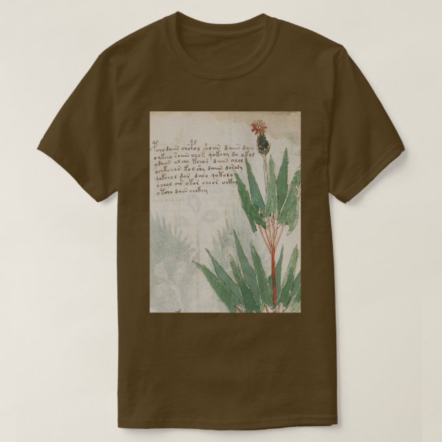 Voynich manuscript T-Shirt (Design Front)