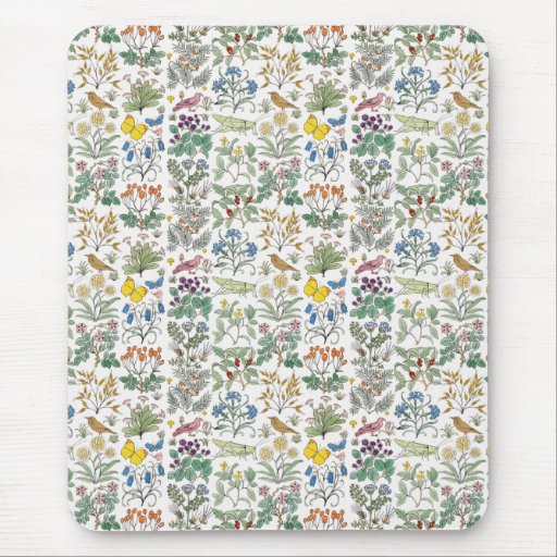 Image of Voysey Apothecary's Garden Pattern Mousepad