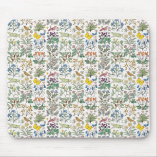 Voysey Apothecary's Garden Pattern Mousepad