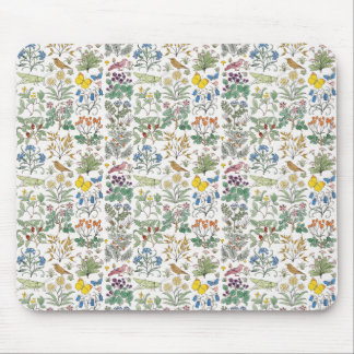 Voysey Apothecary's Garden Pattern Mousepad
