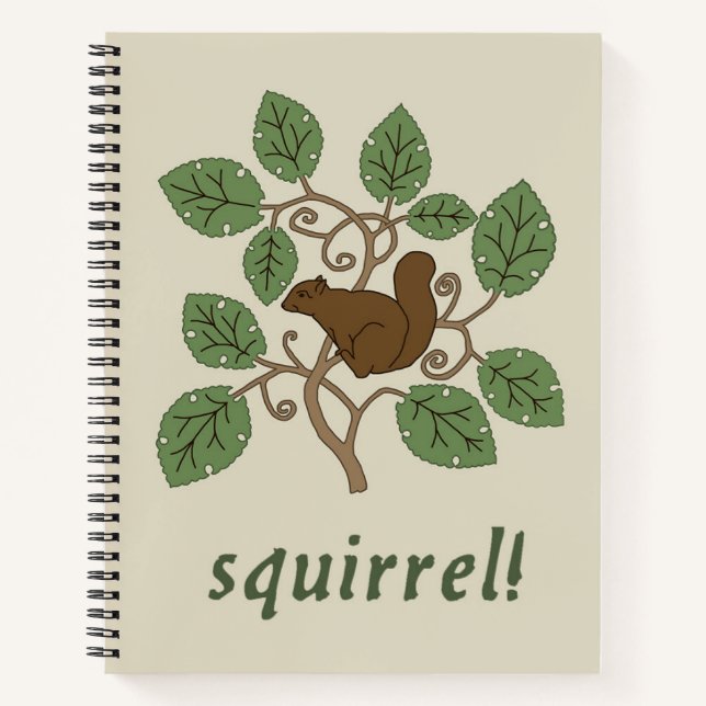 Voysey's Squirrel Spiral Notebook (Front)