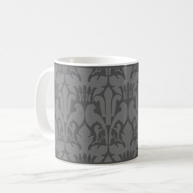 Voysey's "Syracuse" Birds Coffee Mug (Front Left)