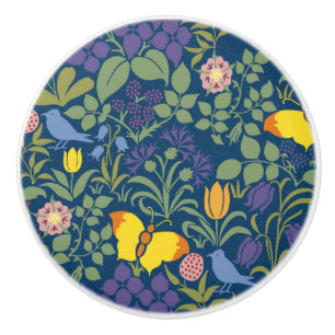Voysey's Wildflowers Ceramic Knob