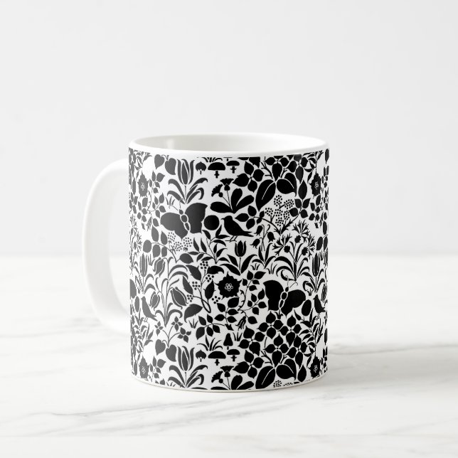 Voysey's Wildflowers Coffee Mug (Front Left)