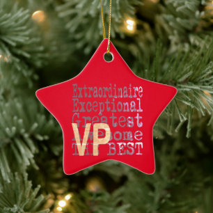 VP Extraordinaire Ceramic Tree Decoration