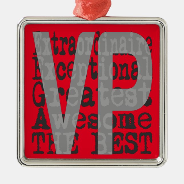 VP Extraordinaire Metal Tree Decoration (Front)
