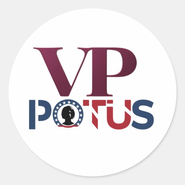 VP to POTUS Classic Round Sticker (Front)