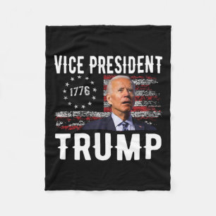 Vp Trump Funny Biden Election Vp Trump 2024 Fleece Blanket