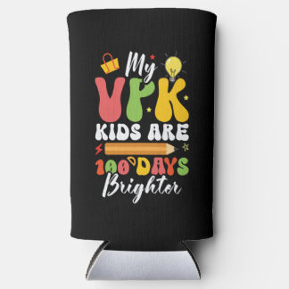 VPK Student Prekindergarten 100 Days Brighter VPK Seltzer Can Cooler