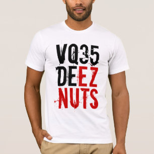 VQ35 DEEZ NUTS (red / black) w/ G35 Coupe Logo T-Shirt
