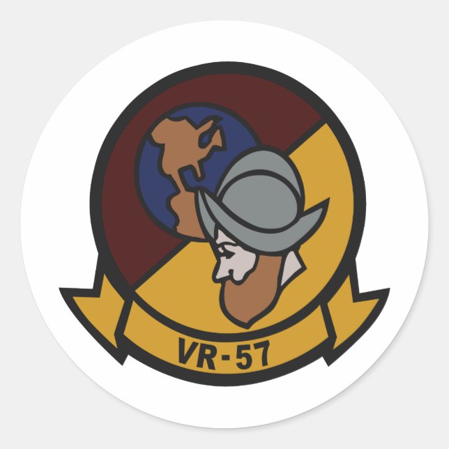 VR-57 CLASSIC ROUND STICKER (Front)