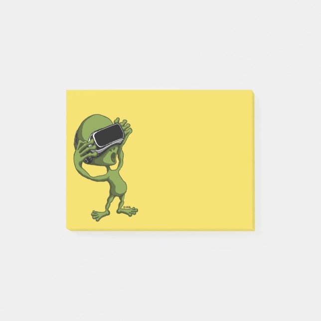 VR Alien Post-it Notes (Front)