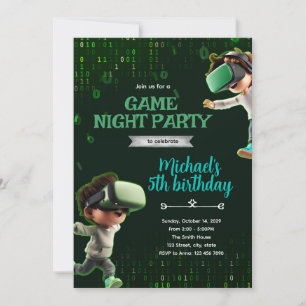 VR birthday Party Invitation