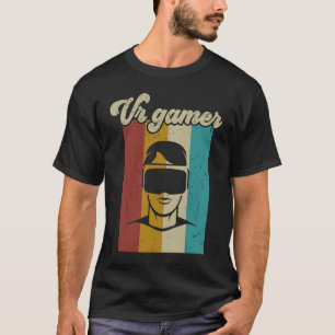 VR Gamer Retro Vintage Video Games For Boys Men  G T-Shirt