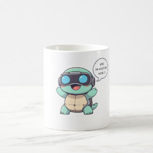 VR Gamer Turtle "BRB In Another World" Kawaii Coffee Mug