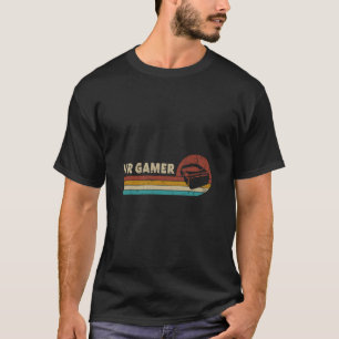 Vr Gamer Vintage Video Games For Boys Men Funny Re T-Shirt