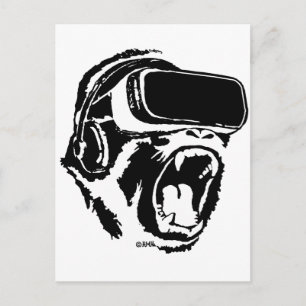 VR Gorilla Postcard