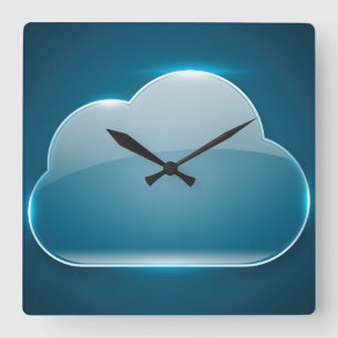 VR Sport Square Wall Clock