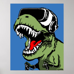 VR T-rex Poster