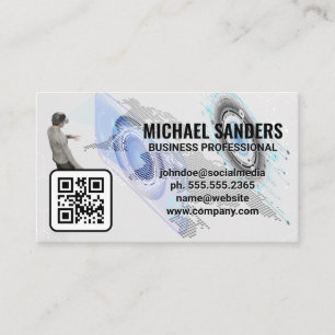 VR Technology QR Code Business Card