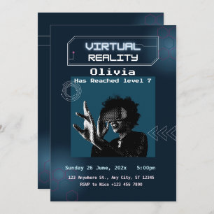 VR Virtual Reality Birthday Party Invitation