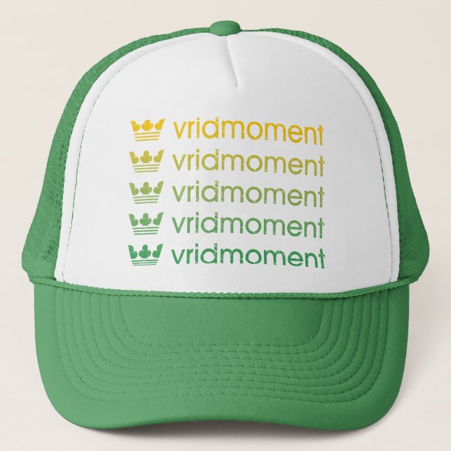 vridmoment 1990s green/yellow trucker hat (Front)