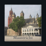 Vrijthof, Maastricht Magnet<br><div class="desc">The Vrijthof Square in Maastricht, the Netherlands, with the Sint Servaasbasiliek (St Servatius Basilica), the Sint Janskerk (St John Church) and a bandstand.</div>