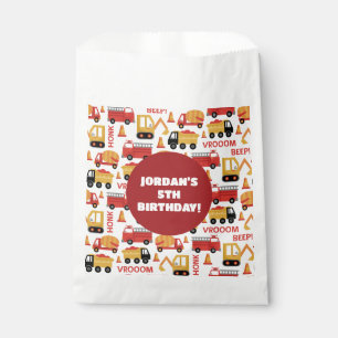 Vroom Honk Beep! Trucks Favour Bags