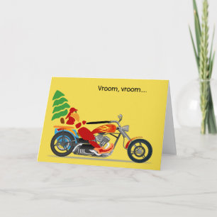 "Vroom vroom" dashing all the way christmas card