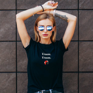 Vroom. Vroom motorcycle t-shirt for women