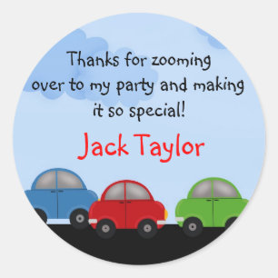 Vroom Vroom Race Car stickers