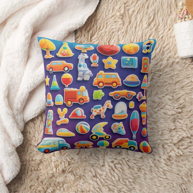 Vroom & Zoom – Car-Themed Baby Toy Cushion (Blanket)