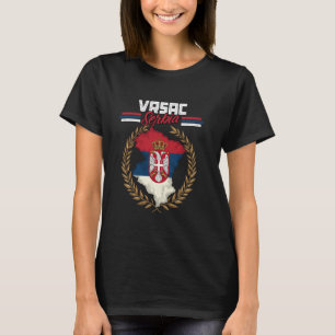 Vrsac Serbia Travel Serbian Flag Map Srbija T-Shirt