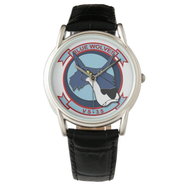 VS-35 BLUE WOLVES AIRANTISUBRON35 WRIST WATCH (Front)