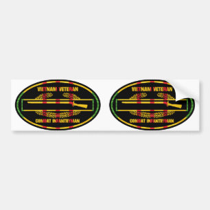 VSR Combat Infantryman Badge 2 for 1 Euro-Stickers Bumper Sticker